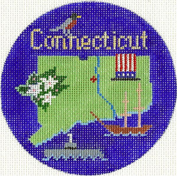 Connecticut Christmas Ornament