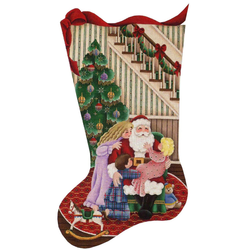 Santa's Lap Christmas Stocking