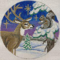 Deer & Squirrrel Ornament