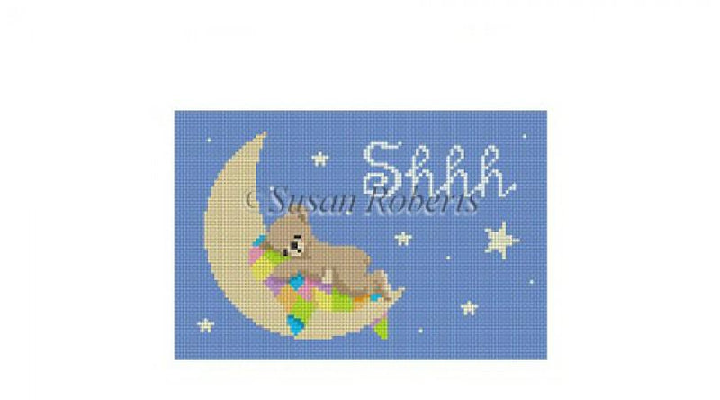 Bear Sleeping on Moon "Shhh"