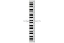 Piano Keys Key Fob