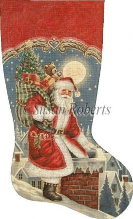 Santa Sneaks In Stocking