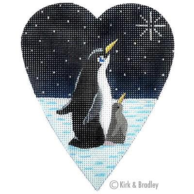 Midnight Penguin Heart