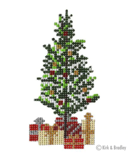 Retro Ski-Christmas Tree Pine