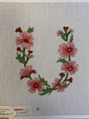 Wildflower Script Letter "U"
